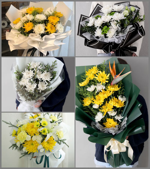 河南南阳卧龙区陆营镇白事花束代送